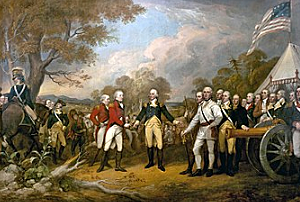 The Americans win the battle of Saratoga