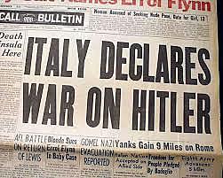 italy declares war on germany