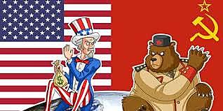 Two major powers: The united States and U.S.S.R