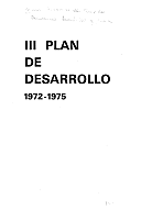 III Plan de Desarrollo.