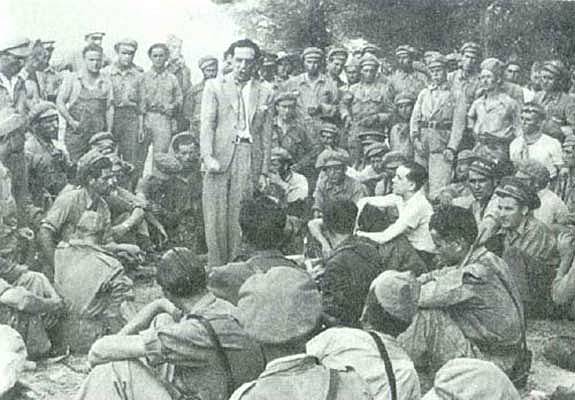 Derrota republicana en la batalla de Brunete.