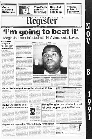 Magic Johnson's HIV Announcemnt