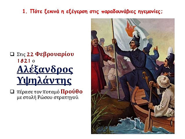 Το κίνημα στις Παραδουνάβιες Ηγεμονίες