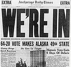 Alaska is Admitted as a State