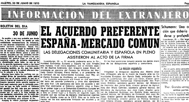 Acuerdo preferencial con el Mercado Común.