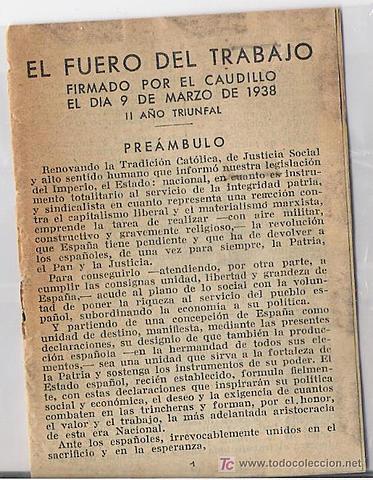 El Fuero del Trabajo.