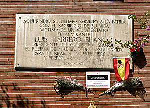 ETA asesina al Presidente Carrero Blanco