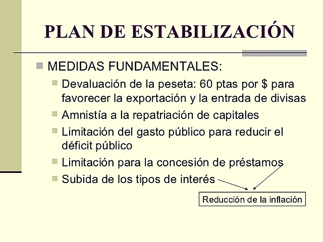 Plan de Estabilización