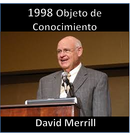 1998 Objeto de Conocimiento M. David Merrill