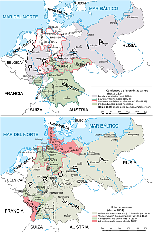 1823: Se crea la Unión aduanera en Alemania