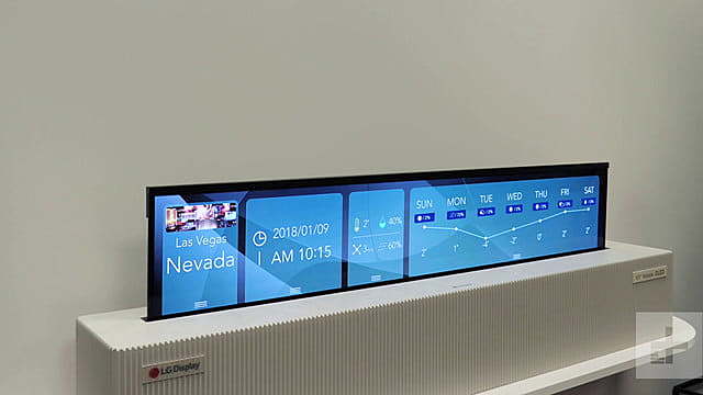 Televisor Enrollable ultra-delgado de LG
