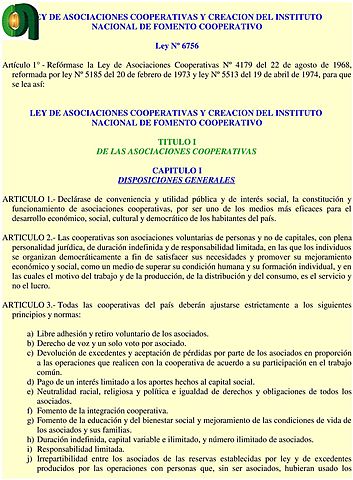 Ley de Asociaciones.