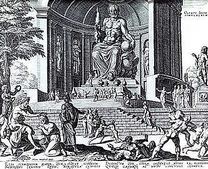 Beeld van Zeus te Olympia