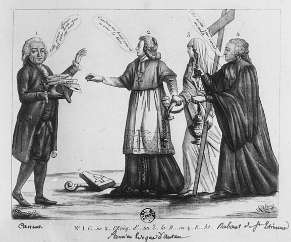 La Chiesa perde i suoi beni; il clero passa alle dipendenze dello Stato