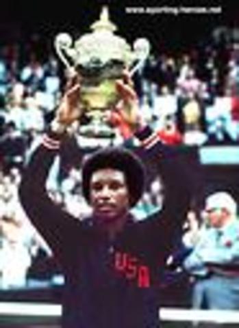 Arthur is the only black male tennis player to win Wimbledon