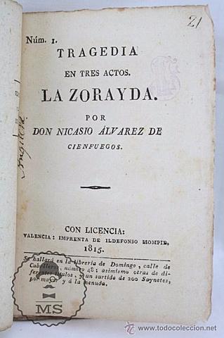 NICASIO ALVAREZ CIENFUEGOS (1764-1809)