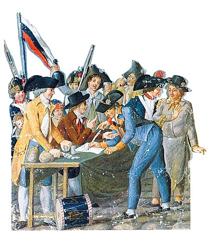 La Francia in guerra contro Austria e Prussia