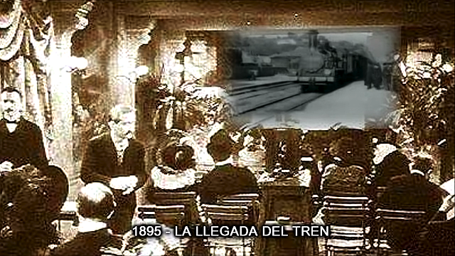 Primera Proyeccion ``La llegada del tren``