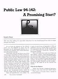 1990 Amendments to PL 94-142 changed name to Individuals with Disabilities Education Act (IDEA)