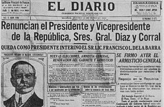 Renuncia De Diaz y Corral