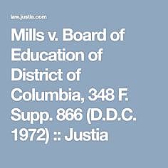 Mills v. Board of Education, District of Columbia