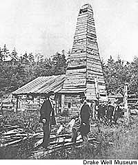 Primer pozo de aceite mineral