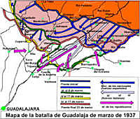 Las fuerzas republicanas derrotan a las tropas italianas en la batalla de Guadalajara.