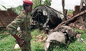 Habyarimana plane gets shot down