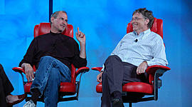Timeline: Steve Jobs vs Bill Gates