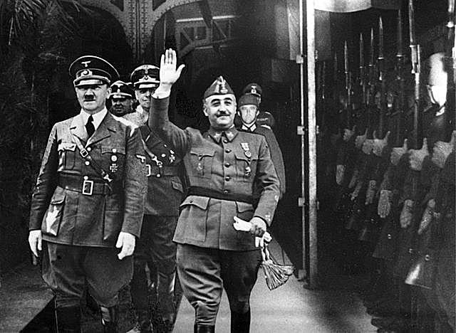 Encuentro de Hendaya entre Franco y Hitler.