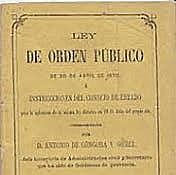 Ley de Orden Público.