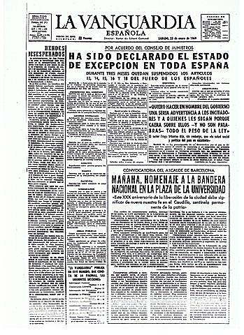 Estado de excepción.