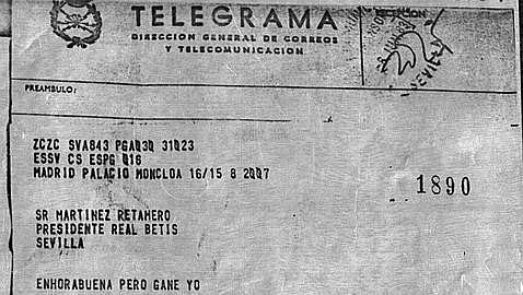 Primer telegrama