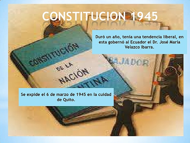 LA CONSTITUCIÓN DE 1945 ASAMBLEA NACIONAL CONSTITUYENTE (QUITO)