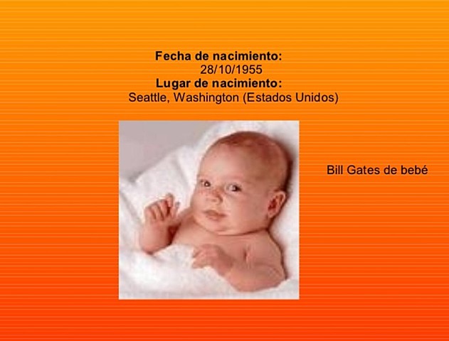 Nacimiento de Bill Gate