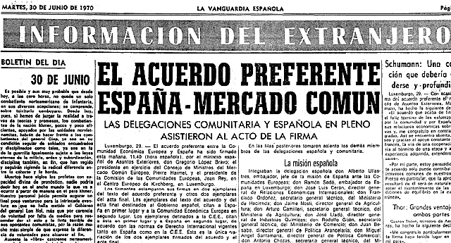 Acuerdo preferencial con el Mercado Común.