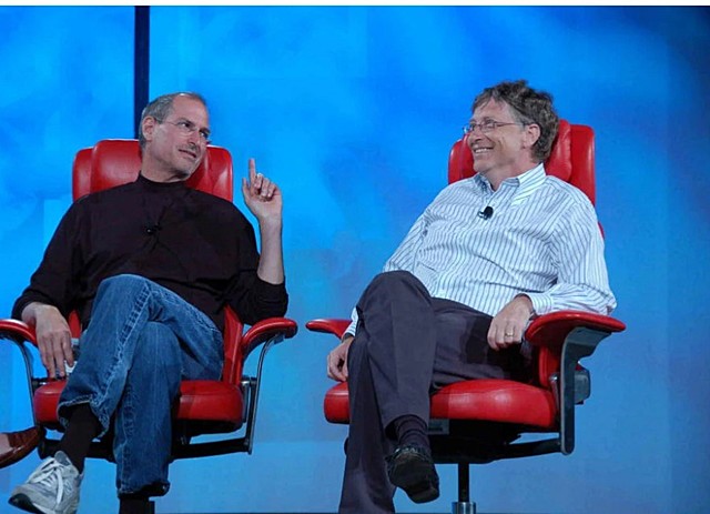 La rivalidad entre Steve Jobs y gate