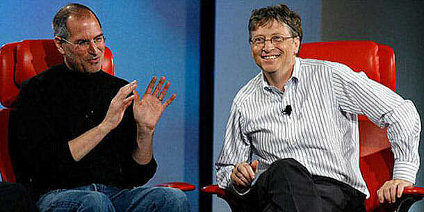 Relación entre Jobs y Gates.