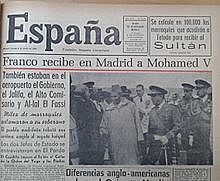 Llegada del sultán de Marruecos