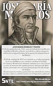 Nace José María Morelos y Pavón en Valladolid