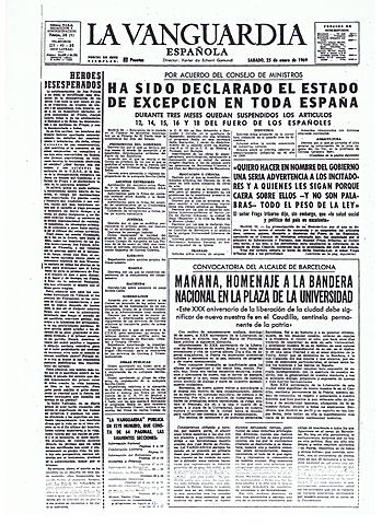 Estado de excepción.