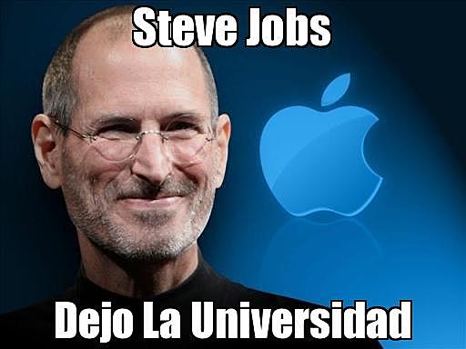 Steve Jobs deja la universidad de Reed College.
