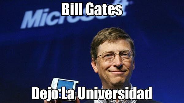 Bill Gates deja la universidad de Harvard.