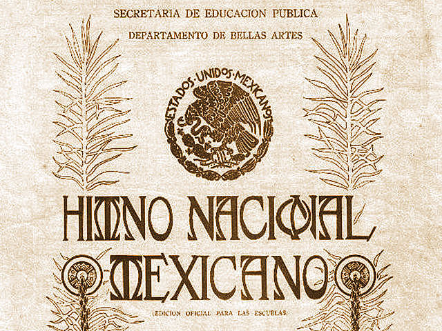 Estreno del Himno Nacional Mexicano.
