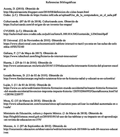 Referencias bibliográficas