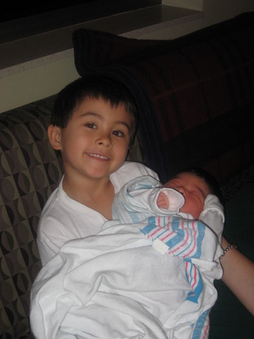 My little sister being born