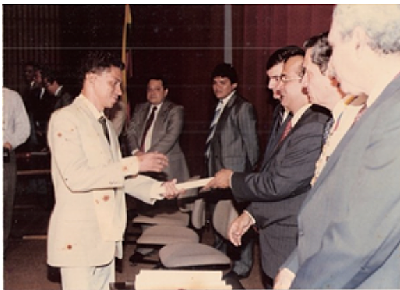 Graduación de médico Efraín Arturo Iriarte Lara, Papá de Daniela Iriarte