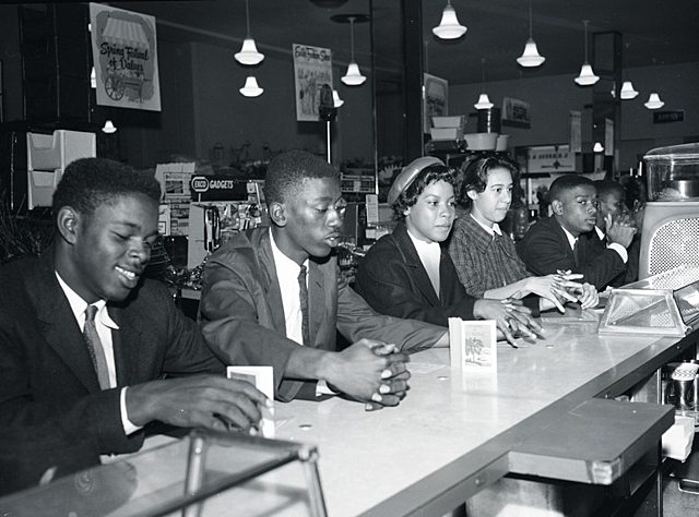 First lunch counter sit-in