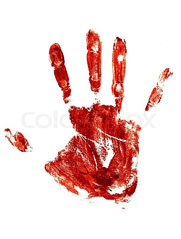 Blood Palm Prints