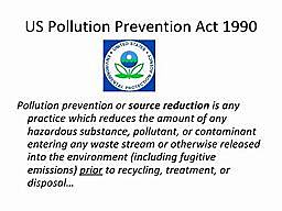 Pollution Prevention Act